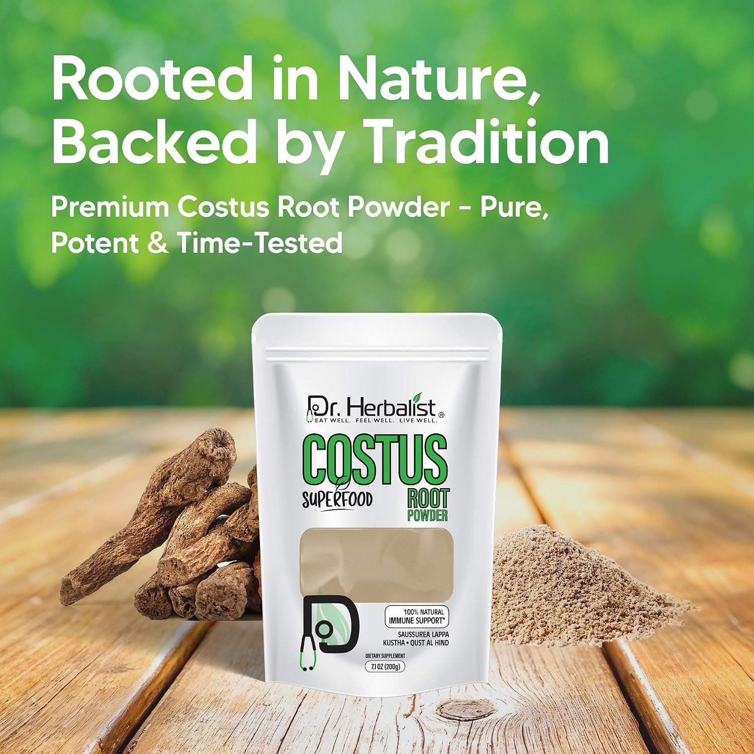Dr. HERBALIST Costus Root Powder - 200g (Pure Saussurea costus) - görsel 6