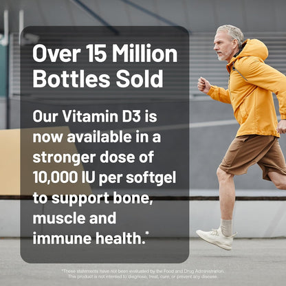 NatureWise Vitamin D3 10,000 IU (250 µg) - 90 Mini Soft gel capsules