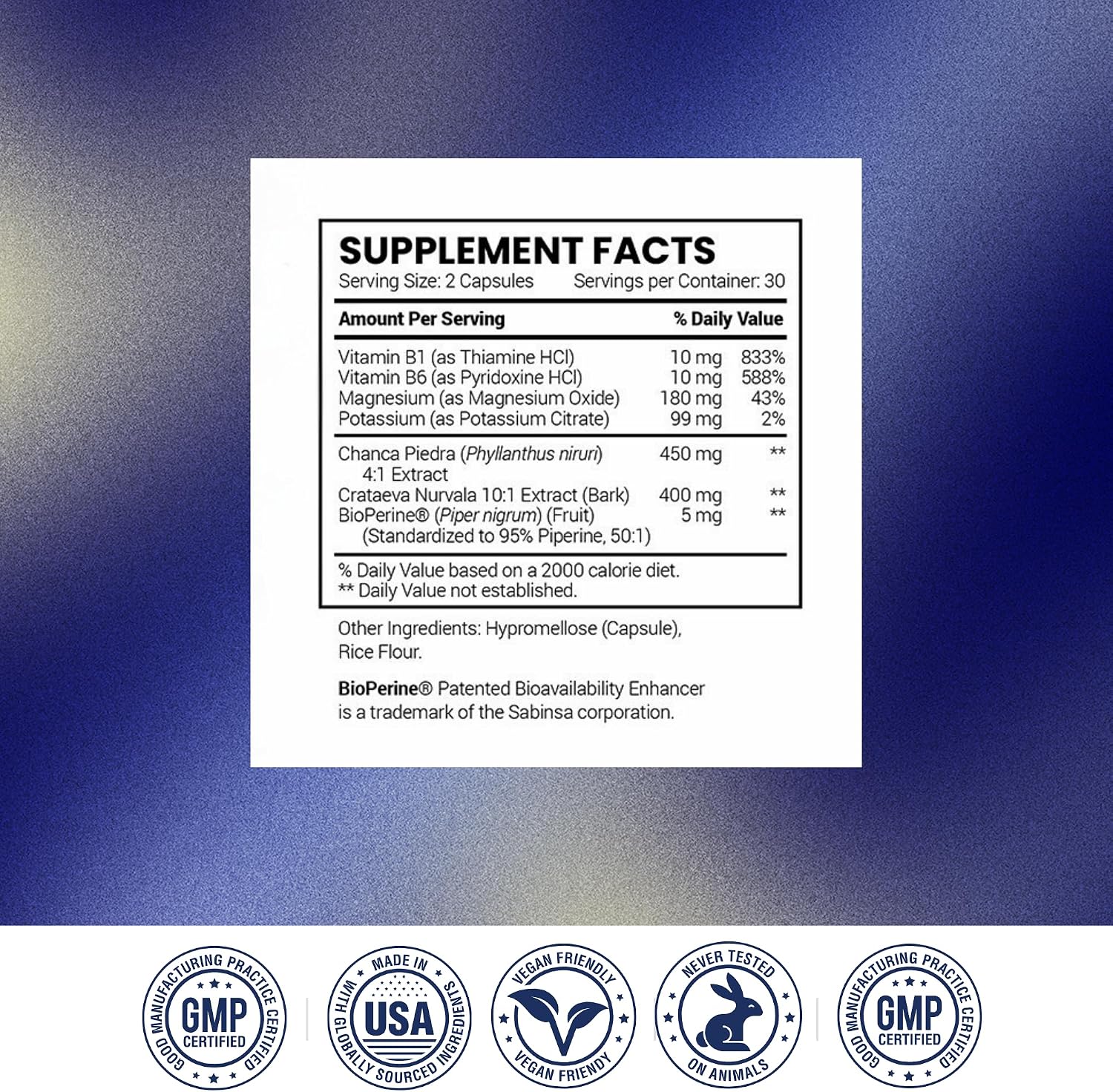 Research Verified Stone Support – Optimal Kidney Stone Defence with Chanca Piedra, Crataeva Nurvala, BioPerine – 360 Vegan Capsules - görsel 8
