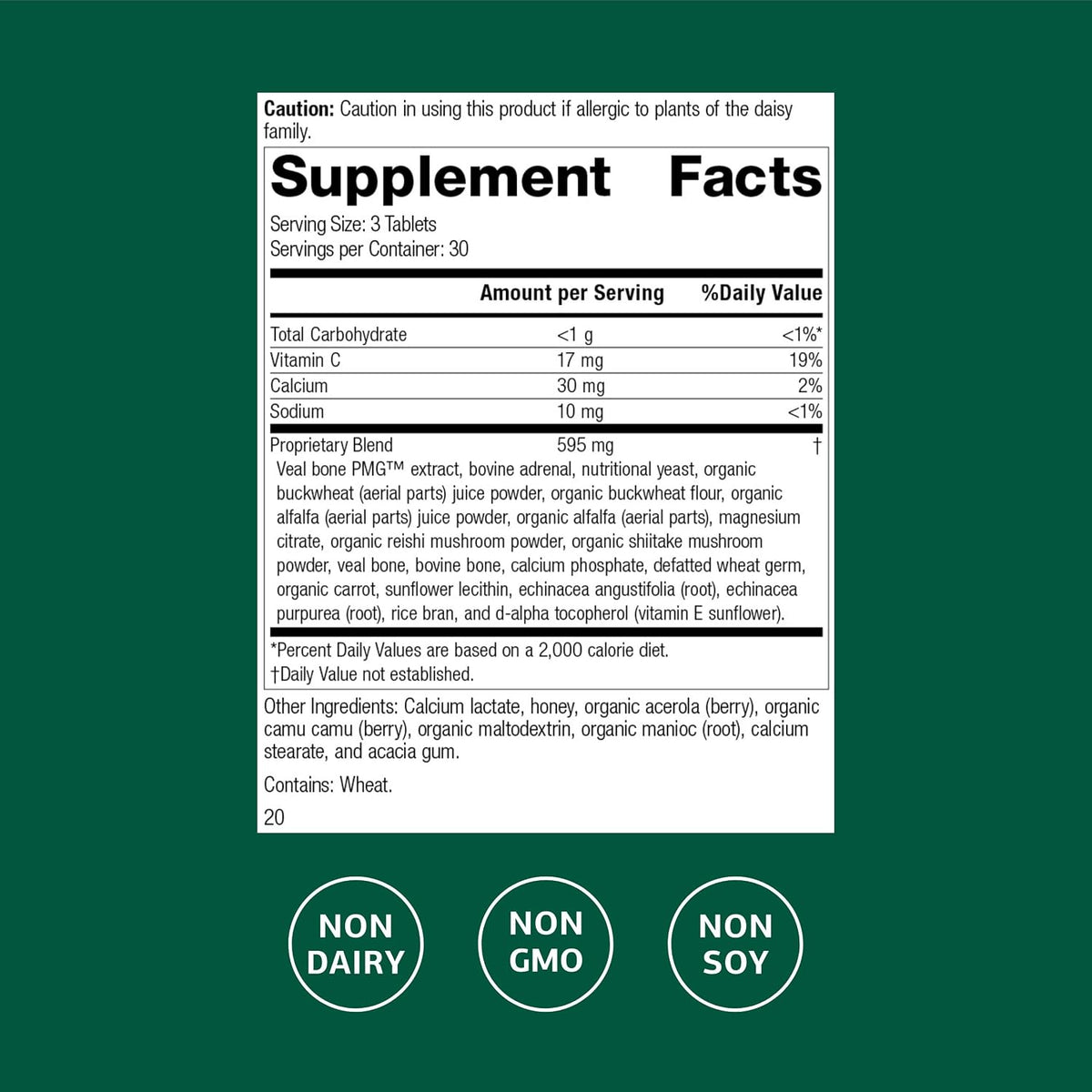 Standard Process Cataplex C - Wholefood Vitamin C for Immune & Bone Health - 90 Tablets - görsel 2
