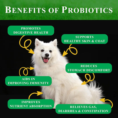 Deluxe Naturals Probiotic Soft Chews for Dogs – Digestive & Immune Support – 180 Count (2 x 90ct) – Chicken Flavour