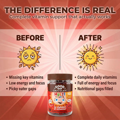 Good Day Chocolate Complete Multivitamin for Children, 50 Pieces