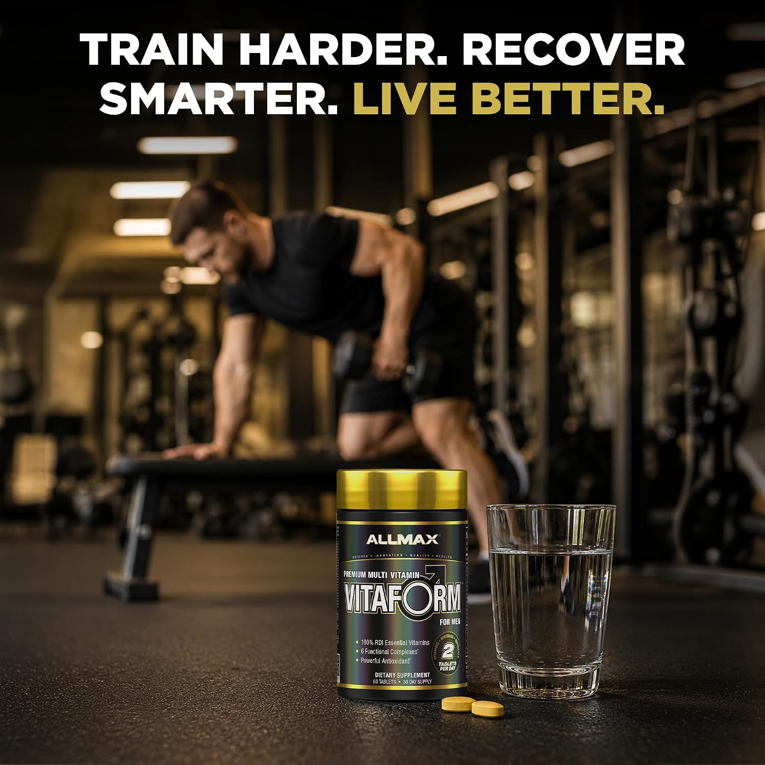 ALLMAX Nutrition Premium Vitaform, Performance Vitamin for Men, 60 Tablets - görsel 5