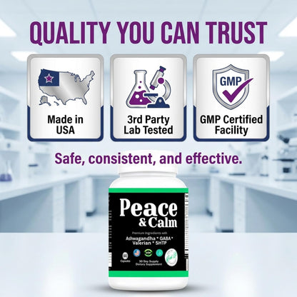 THIS LITTLE HOUSE OF MINE Peace and Calm – Stress Support Supplement (60 Capsules)