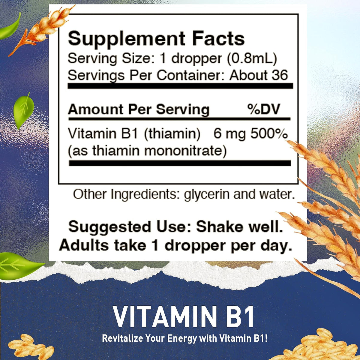 HoneyCombs High Potency Vitamin B1 (Thiamine) & B2 (Riboflavin) Drops - görsel 2