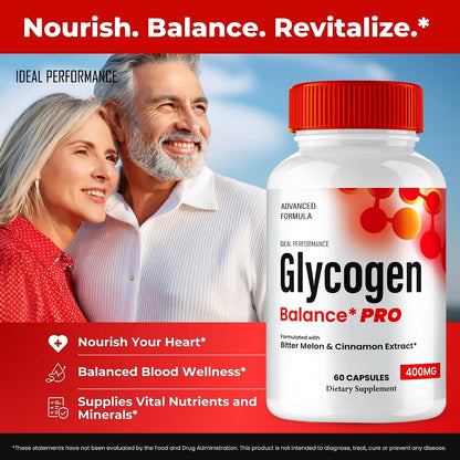 Glycogen Balance Pro Advanced Blood Formula Capsules – Maximum Strength, Natural Healthy Circulation & Stable Levels (60 Capsules)