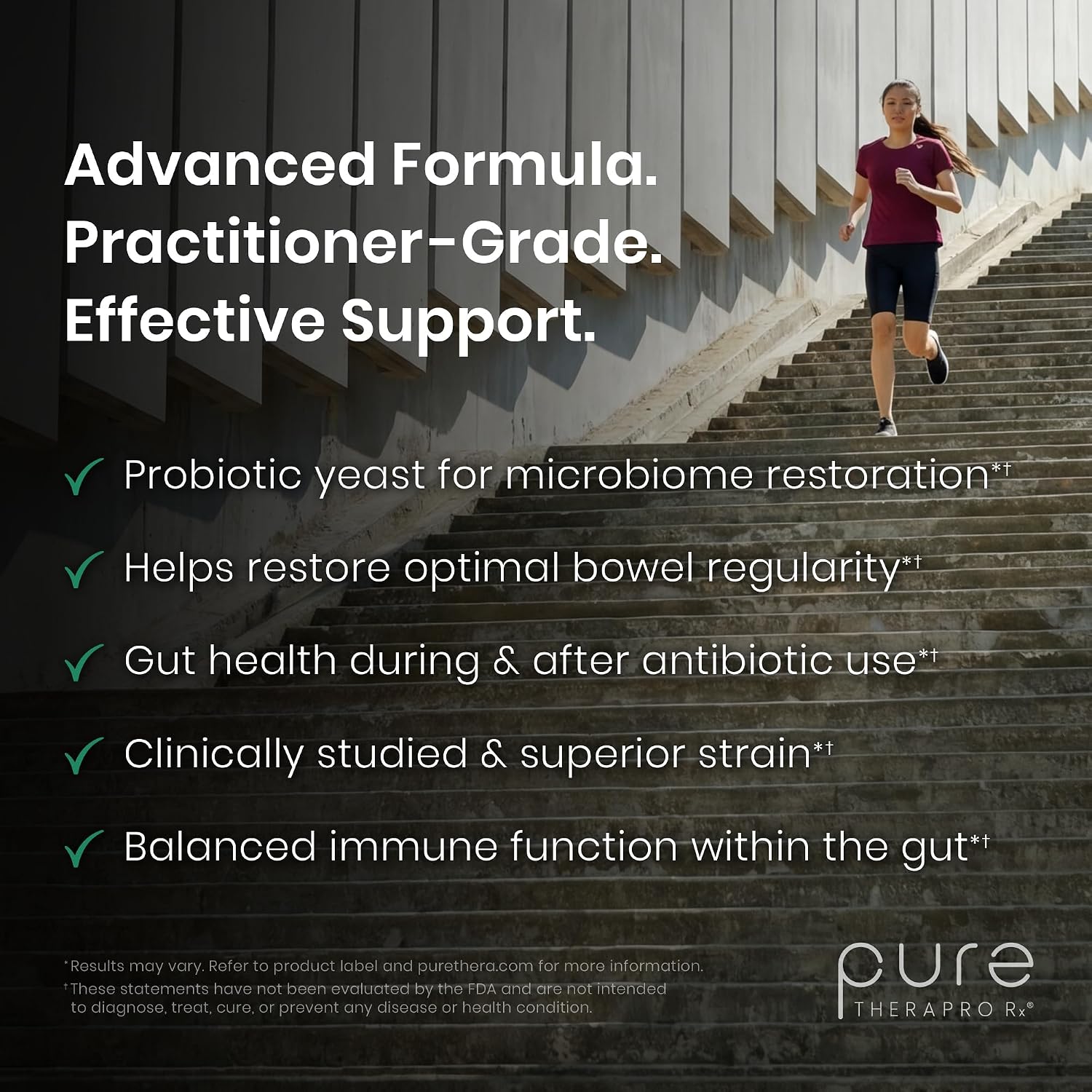 Pure TheraPro Rx Saccharomyces Boulardii Probiotics 10 Billion CFU – 120 Capsules - görsel 5