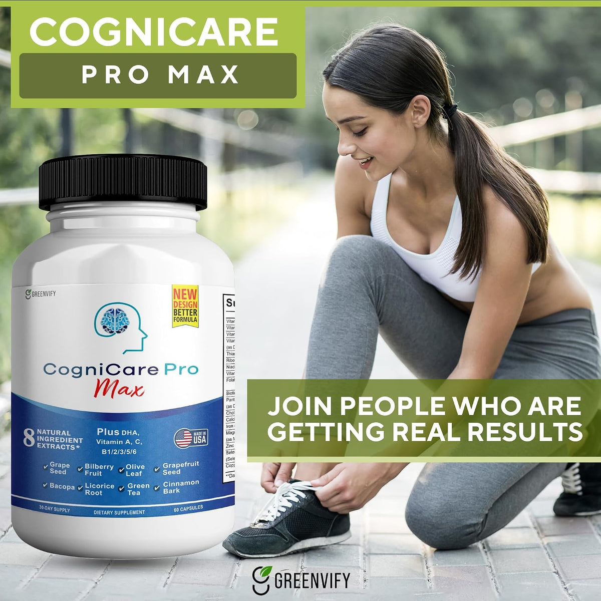 Cognicare Pro Max Brain Support Supplement - Memory & Focus - 60 Capsules - görsel 5