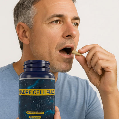 Madre Cell Plus - Stem Cell Support with Purest AFA Blue-Green Algae - 60 Capsules Pack of 2