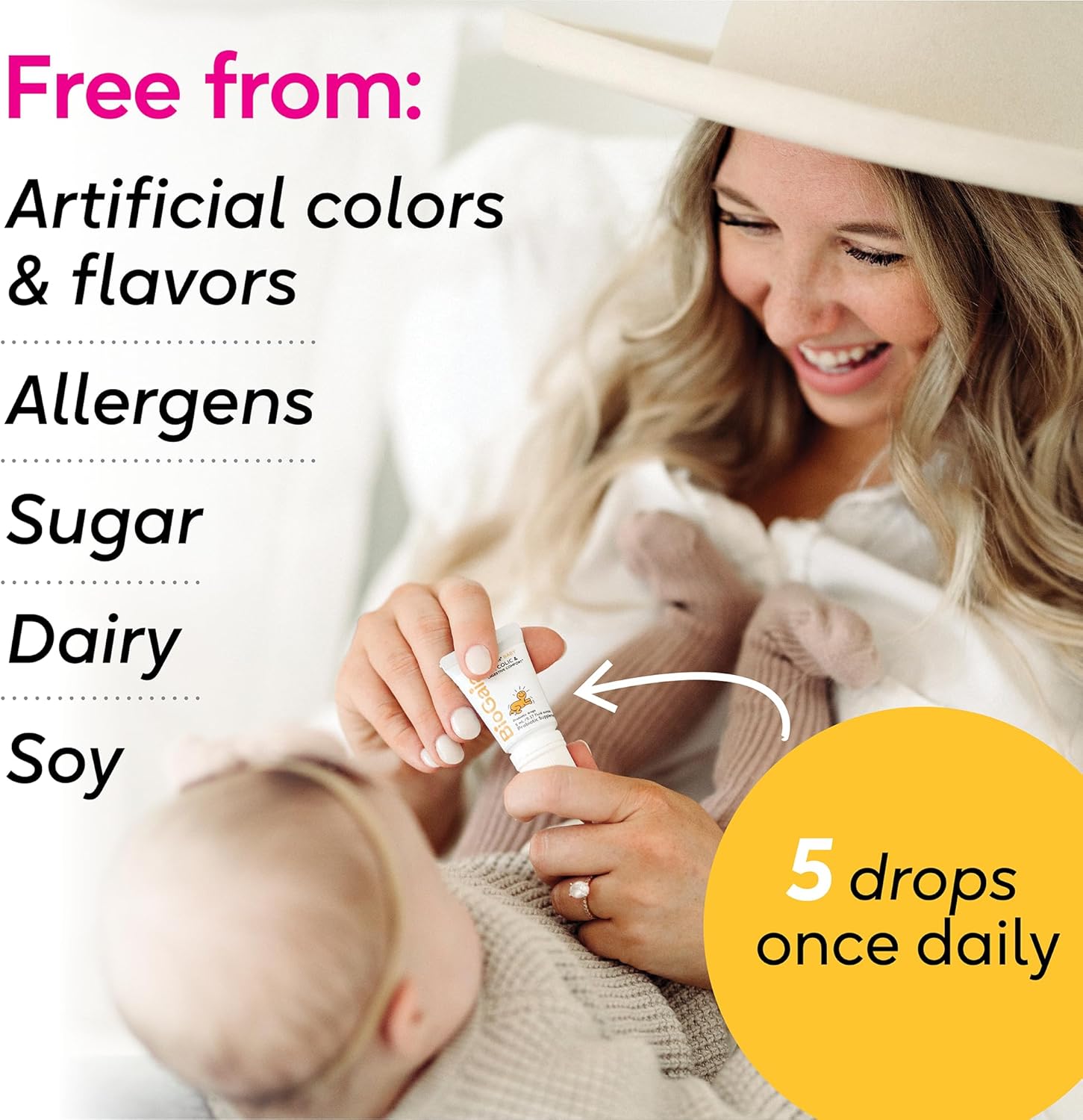 BioGaia Baby Probiotic Drops with Vitamin D – Colic & Gas Relief, 50-Day Supply (Pack of 4) - görsel 7