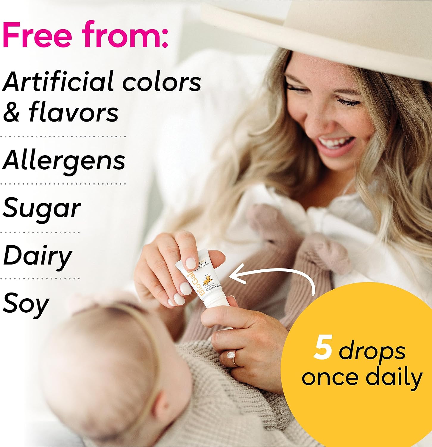 BioGaia Baby Probiotic Drops with Vitamin D – Colic & Wind Relief, 50-Day Supply (Pack of 2) - görsel 7