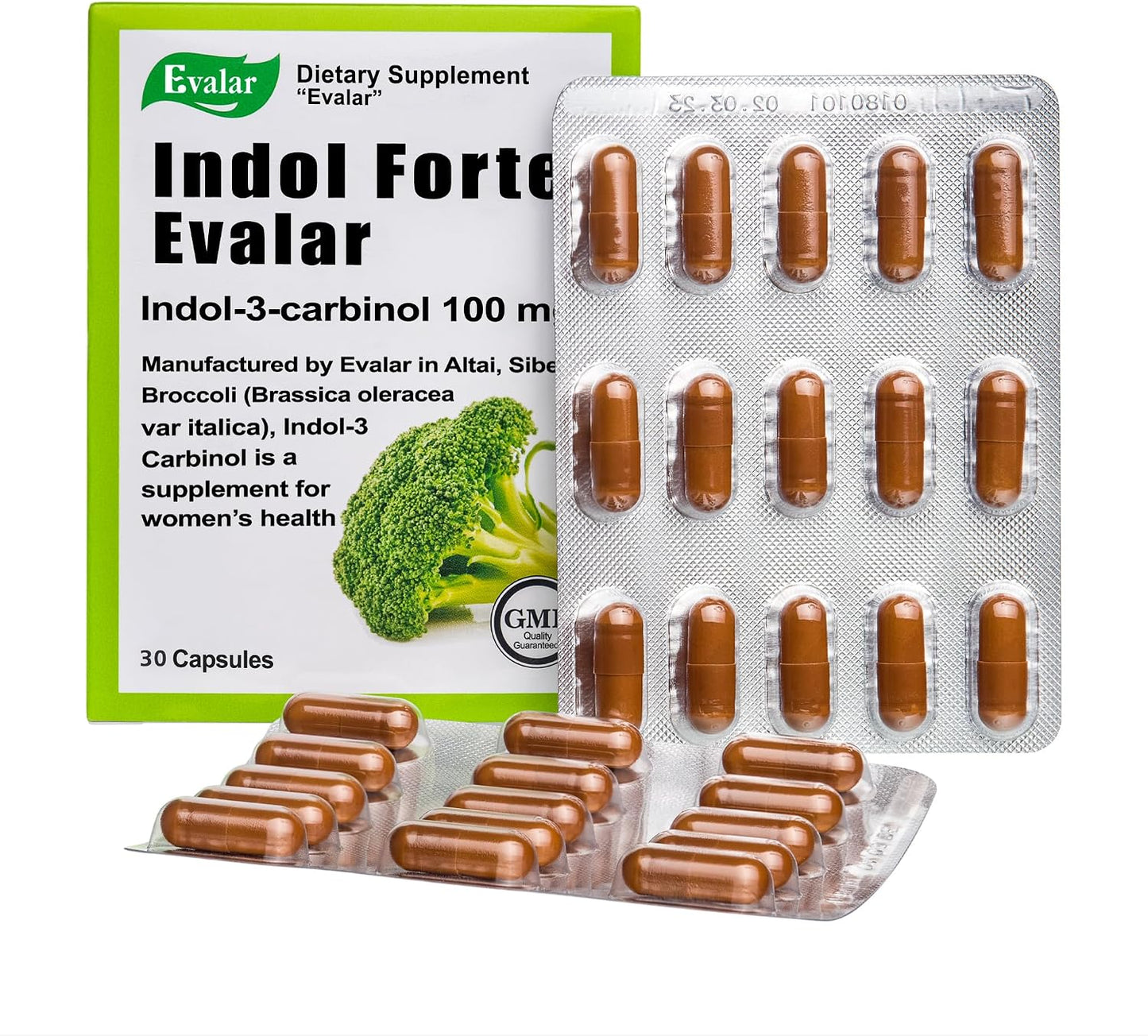 Evalar Broccoli Indol-3 Extract – 30 Capsules - görsel 3