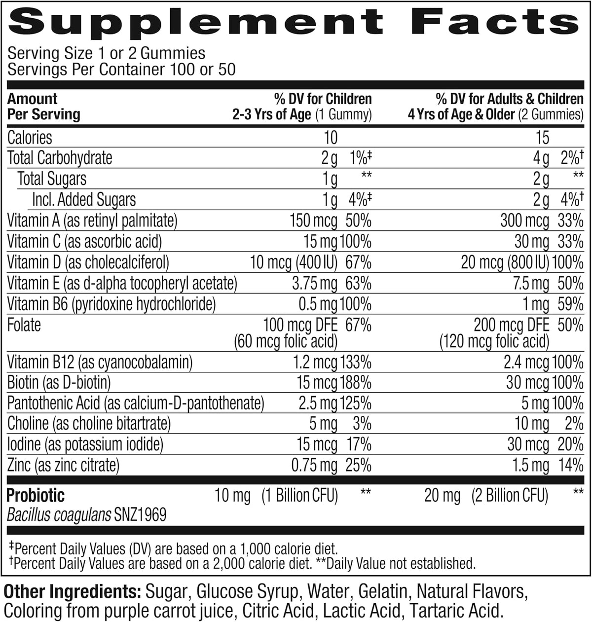 OLLY Kids Multivitamin & Probiotic Gummy, Berry Flavour, 100 Gummies (50 Day Supply) - görsel 6