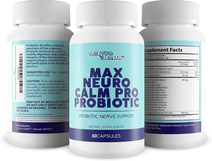 Max Neuro Calm Pro Probiotic - 40 Billion CFU Premium Formula
