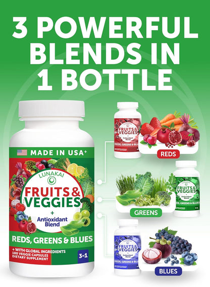 Lunakai Superfood Fruits & Veggies – Anyone seeking an easy way to add more greens and vegetables to their routine. – Image 3