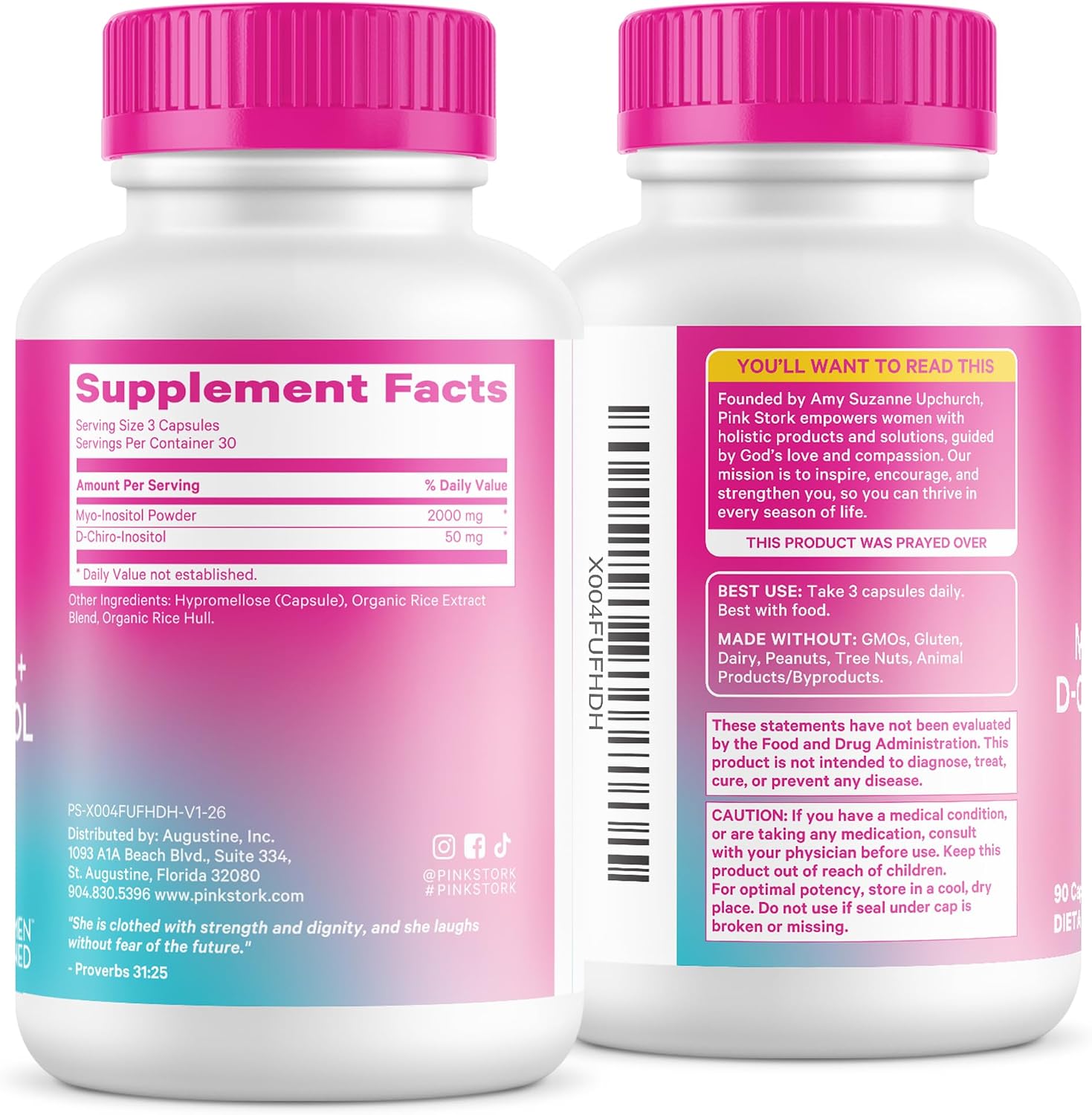 Pink Stork Inositol Supplement for Women, 40:1 Myo & D-Chiro, 30 Servings - görsel 9