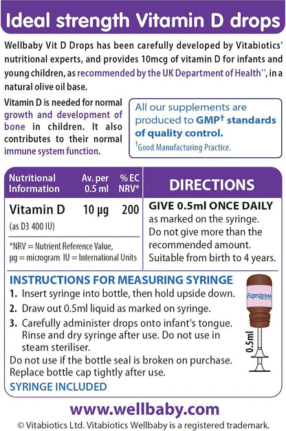Wellbaby 30 ml Vitamin D Drops