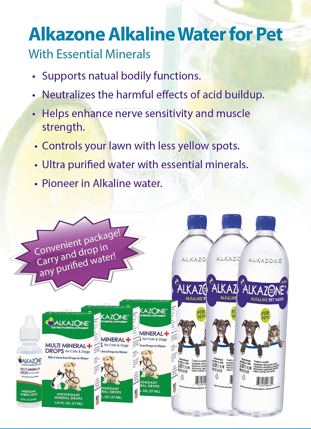 Alkazone Alkaline Multi Mineral Drops for Cats and Dogs – 3 Pack - görsel 8