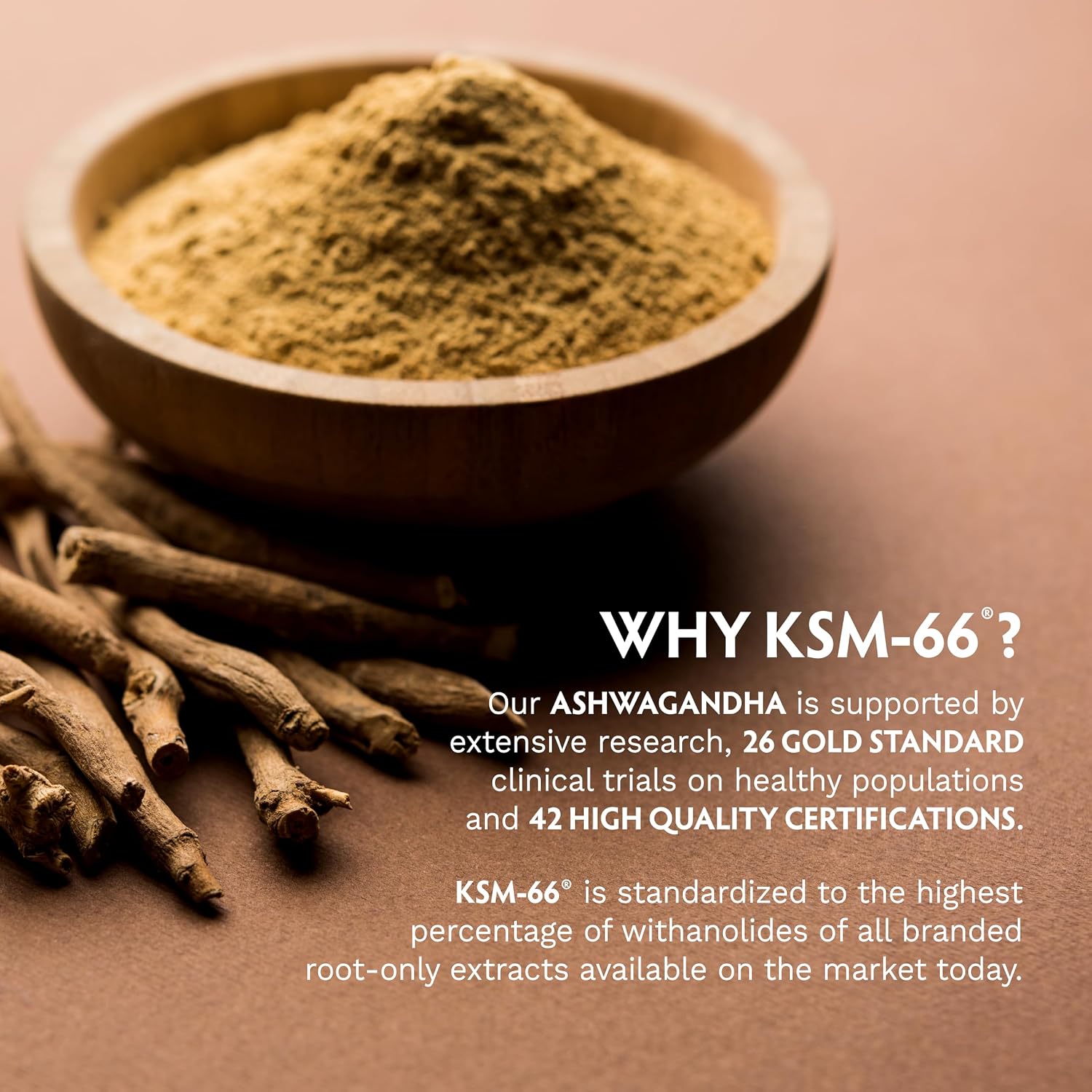 TRIBE ORGANICS Ashwagandha KSM-66 – 600mg Organic Root Extract, 120 Capsules - görsel 7