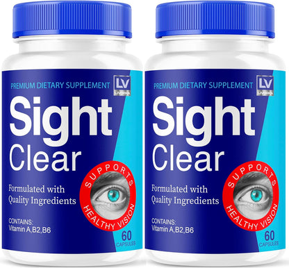 Sight Clear 20/20 Vision Support Supplement for Eyes – 5 Month Supply – Pack of 5