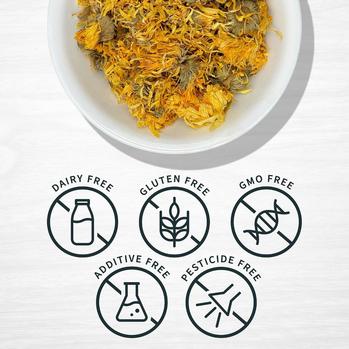 Evergreen Herbs Calendula Flowers - Tamper-Proof Seal for Freshness, 113 g - görsel 3