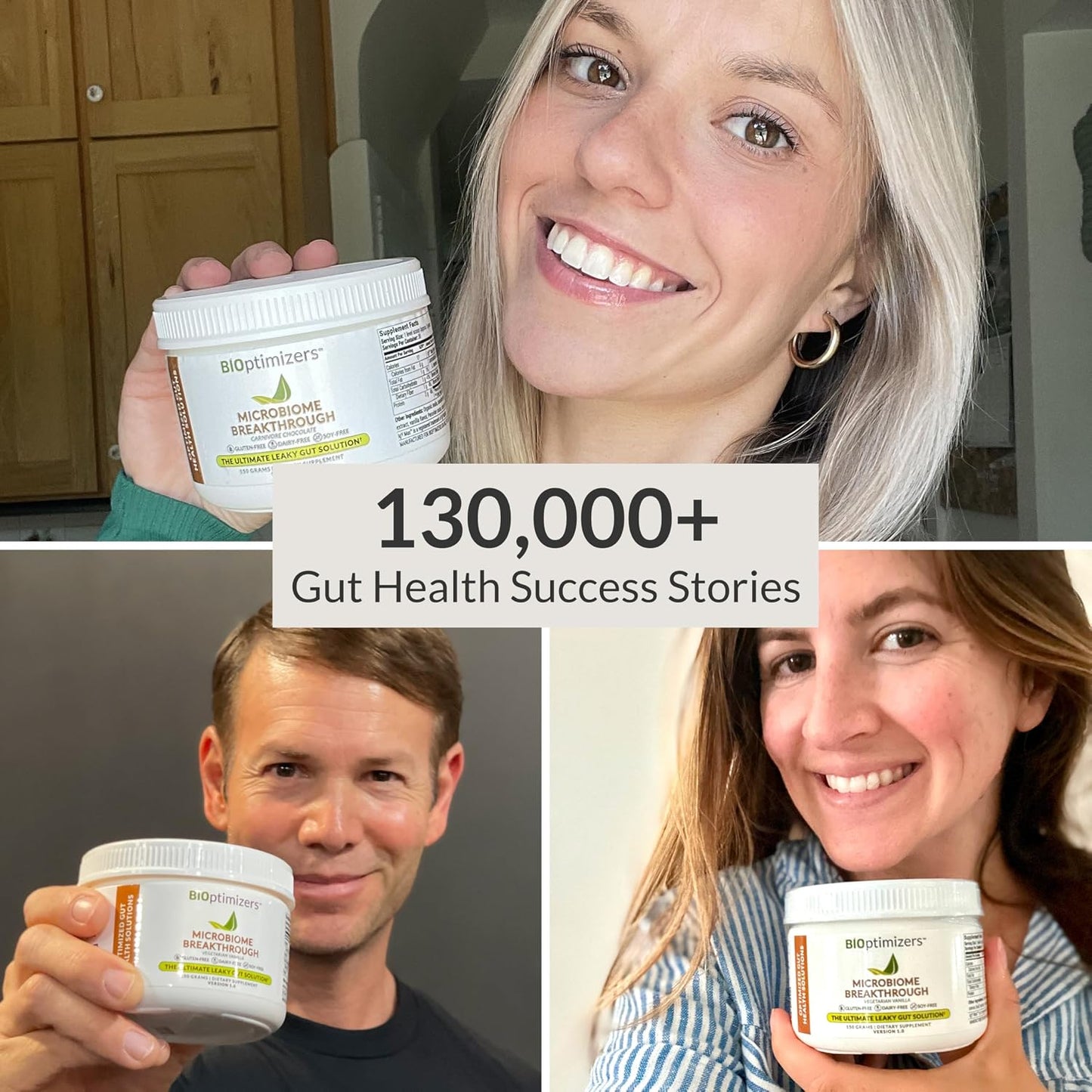 Microbiome Breakthrough Gut Support Powder – Vegetarian Vanilla – with Probiotics, Prebiotics and IgY Max – 30 Servings - görsel 5
