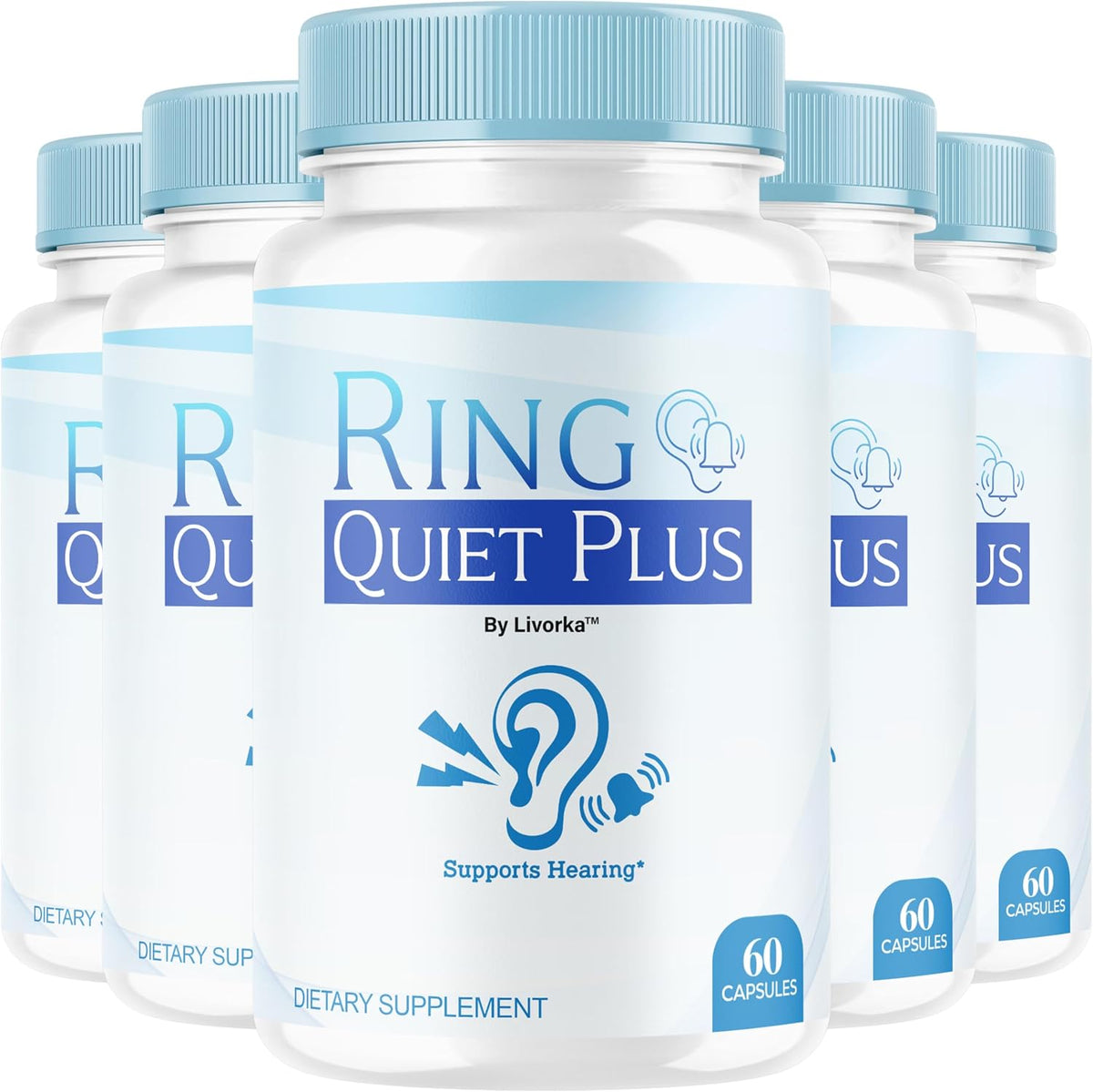 Ring Quiet Plus Capsules (300 Count, 5-Month Supply) - görsel 1