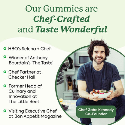 Plant People WonderGreens Veggie Gummies - Super Greens with Probiotics, Green Apple (60 Gummies)