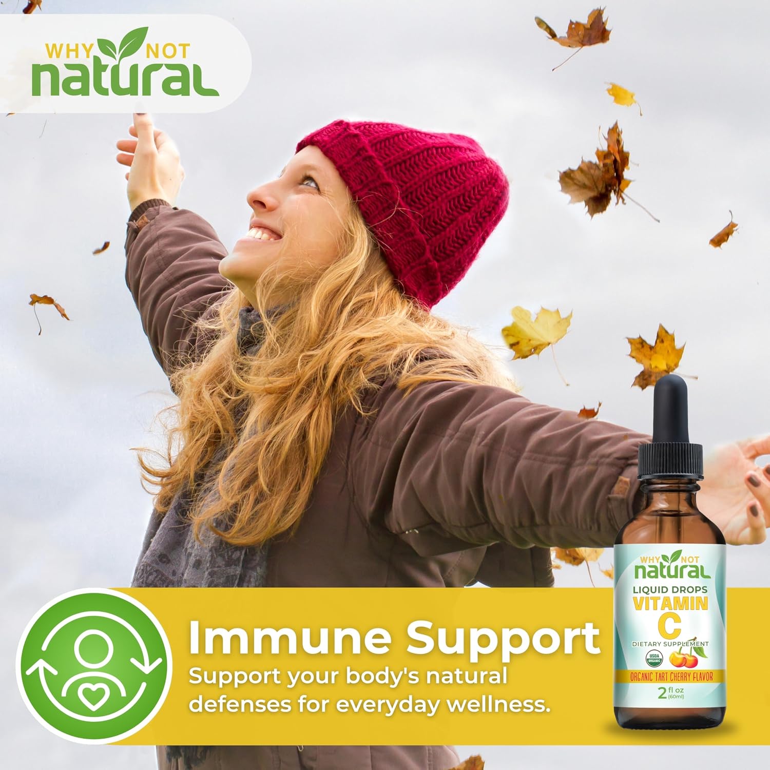 Why Not Natural Organic Liquid Vitamin C Drops - görsel 6