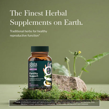 Gaia Herbs Fertility Support - Hormonal Balance Supplement with Chaste Tree (Vitex) - 60 Vegan Liquid Phyto-Caps