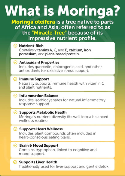 Lunakai USA-made Pure Moringa Capsules – Advanced Moringa Leaf Extract Supplement with Ashwagandha, Boswellia, Ginseng & Turmeric, 60ct
