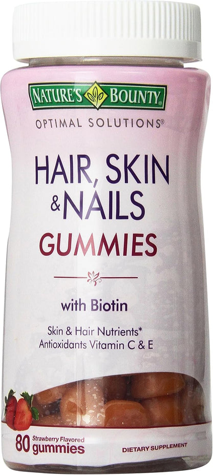 Nature's Bounty Hair, Skin and Nails Gummies with Biotin, 2500 mcg, 230 Gummies