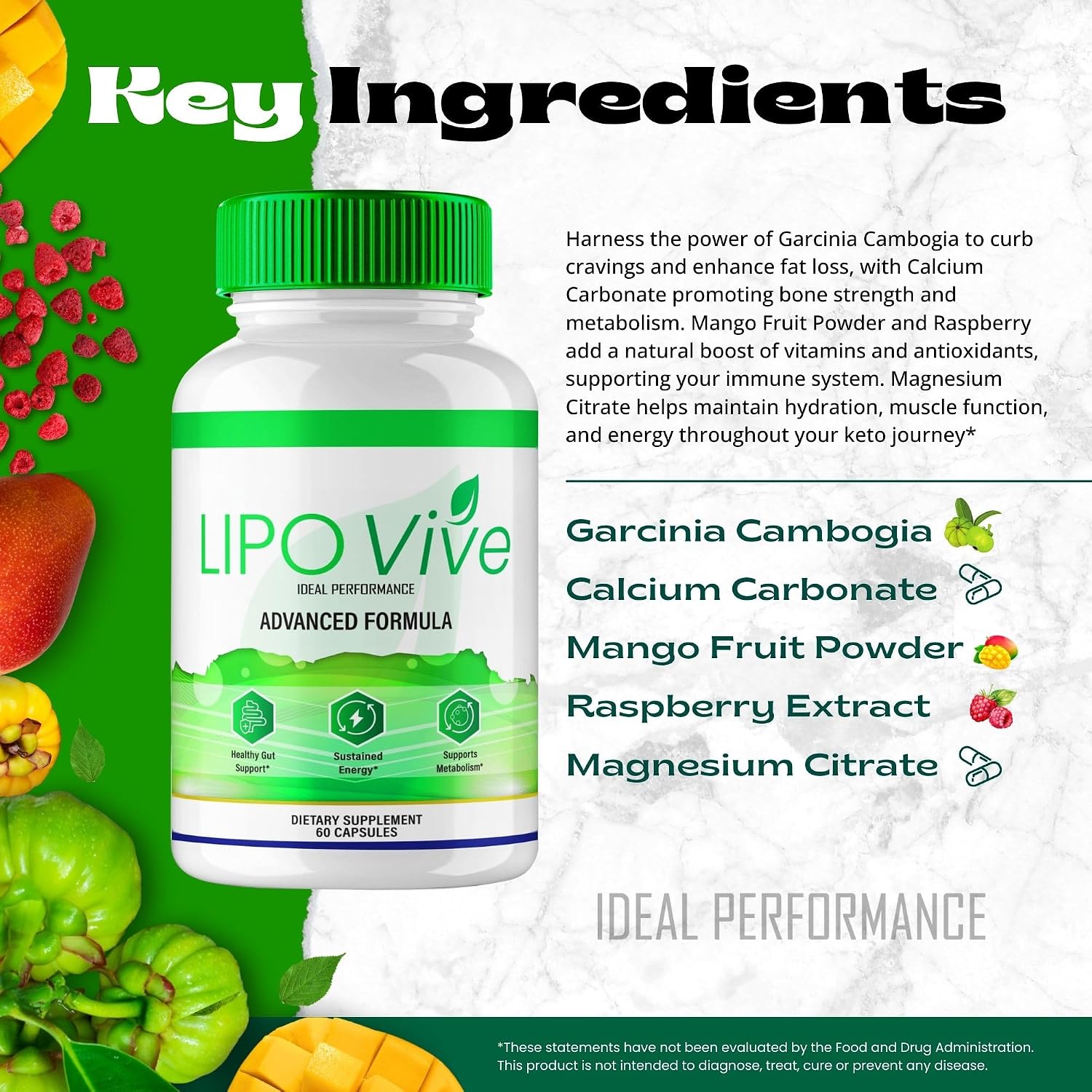 LipoVive Capsules - Official Pro Advanced Formula - All-Natural Energy Support Supplement (2 Pack) - görsel 6