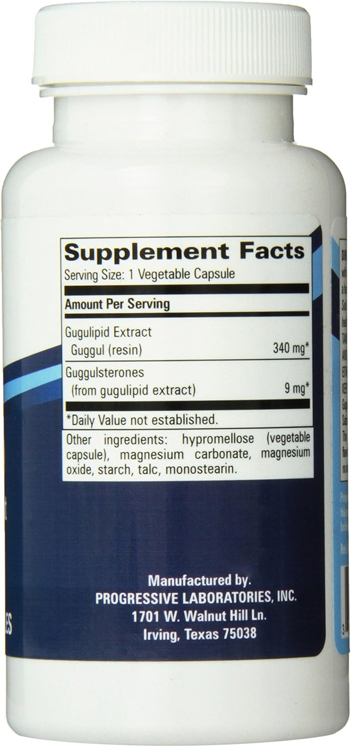 Progressive Labs Gugulipid Supplement – 90 Capsules - görsel 2