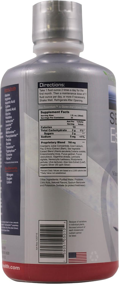 Wellgenix Sea Essentials Liquid Trace Minerals with Coral Calcium, 946 ml