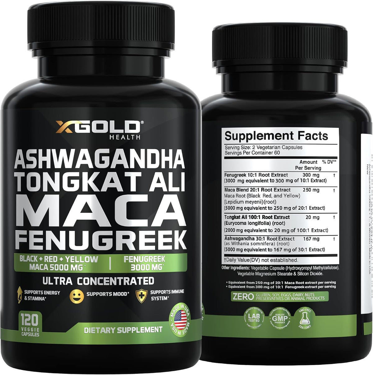 Ashwagandha 30:1 + Tongkat Ali 50:1 + Maca – Stress Management: Ashwagandha is an adaptogen that may help the body – Image 7