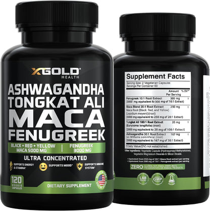 Ashwagandha 30:1 + Tongkat Ali 50:1 + Maca – Stress Management: Ashwagandha is an adaptogen that may help the body – Image 7