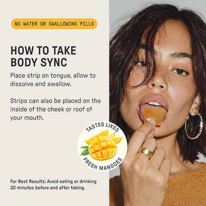 Meche Body Sync™ Rapid Dissolve Multivitamin Strips for Women and Men