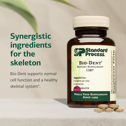 Standard Process Bio-Dent – Supports Bone and Muscle Health – Whole Food Supplement – 180 Tablets