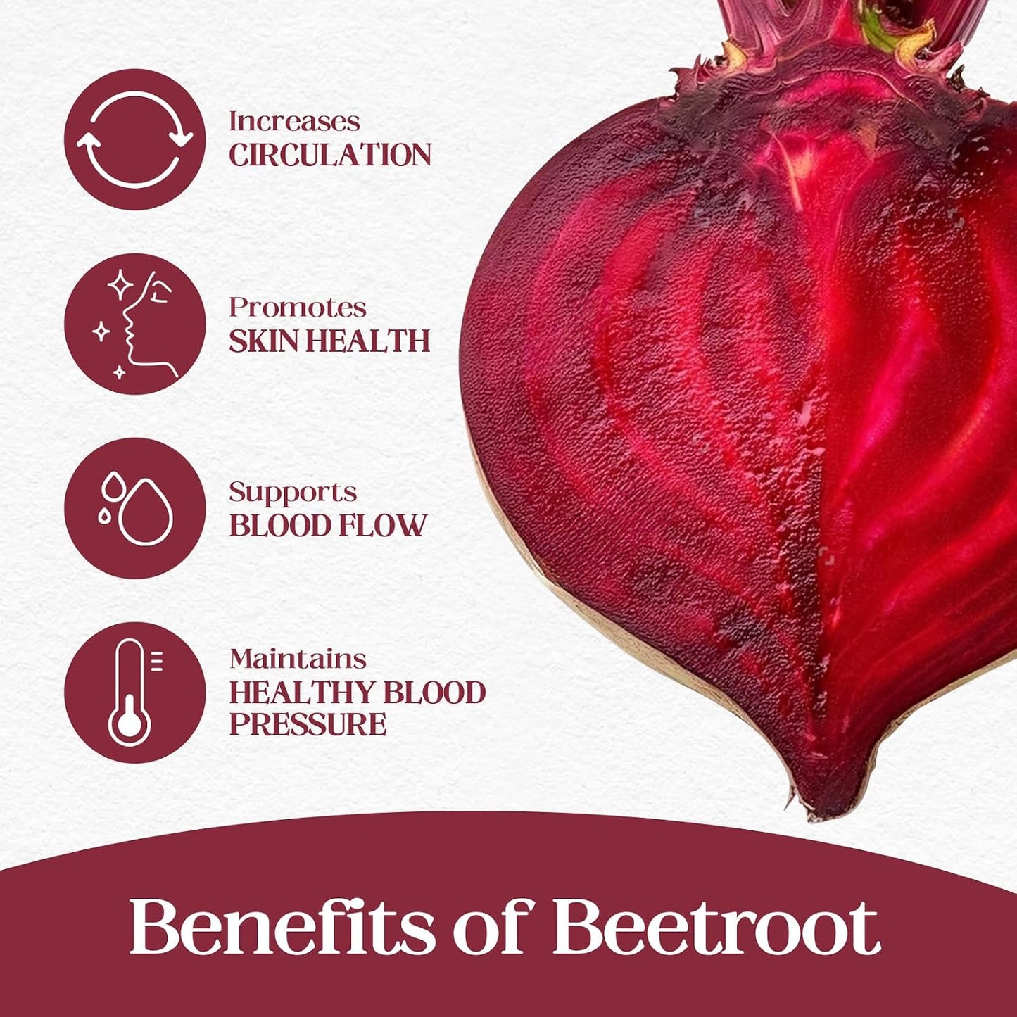 HyberVive Beet Root Powder Capsules – 1300mg, 60 Vegan Capsules - görsel 4