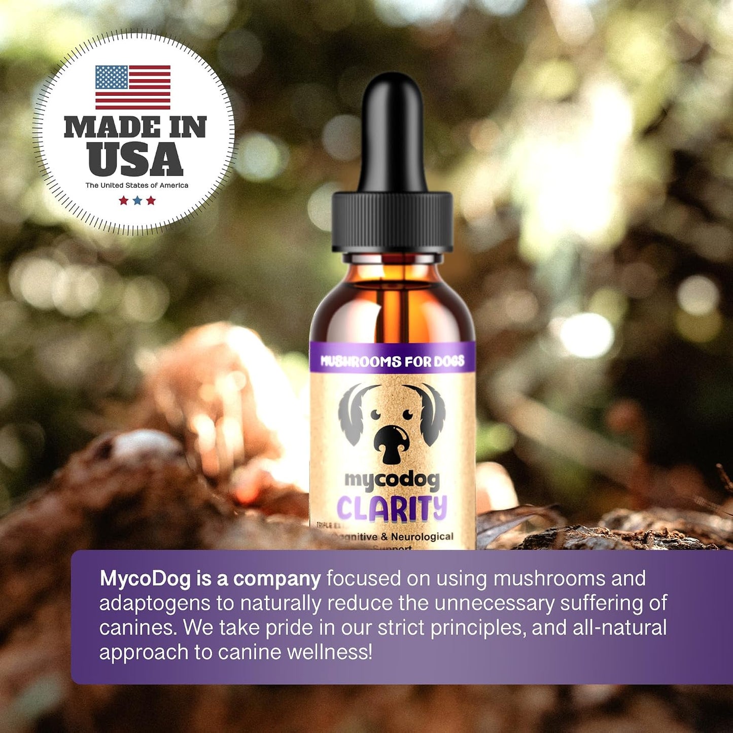 MycoDog Clarity - Cognitive Support Supplement for Dogs - Brain Health & Senior Dog Wellness with Functional Mushrooms & Adaptogens - görsel 7