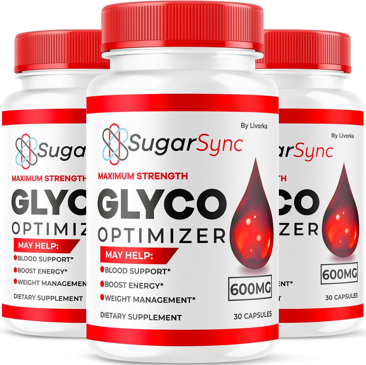 Sugar Sync Glyco Optimiser – 3 Pack (90 Capsules) - görsel 1