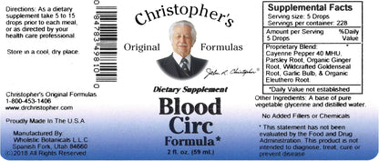 Blood Circulation Extract by Dr. Christopher 60 ml Liquid