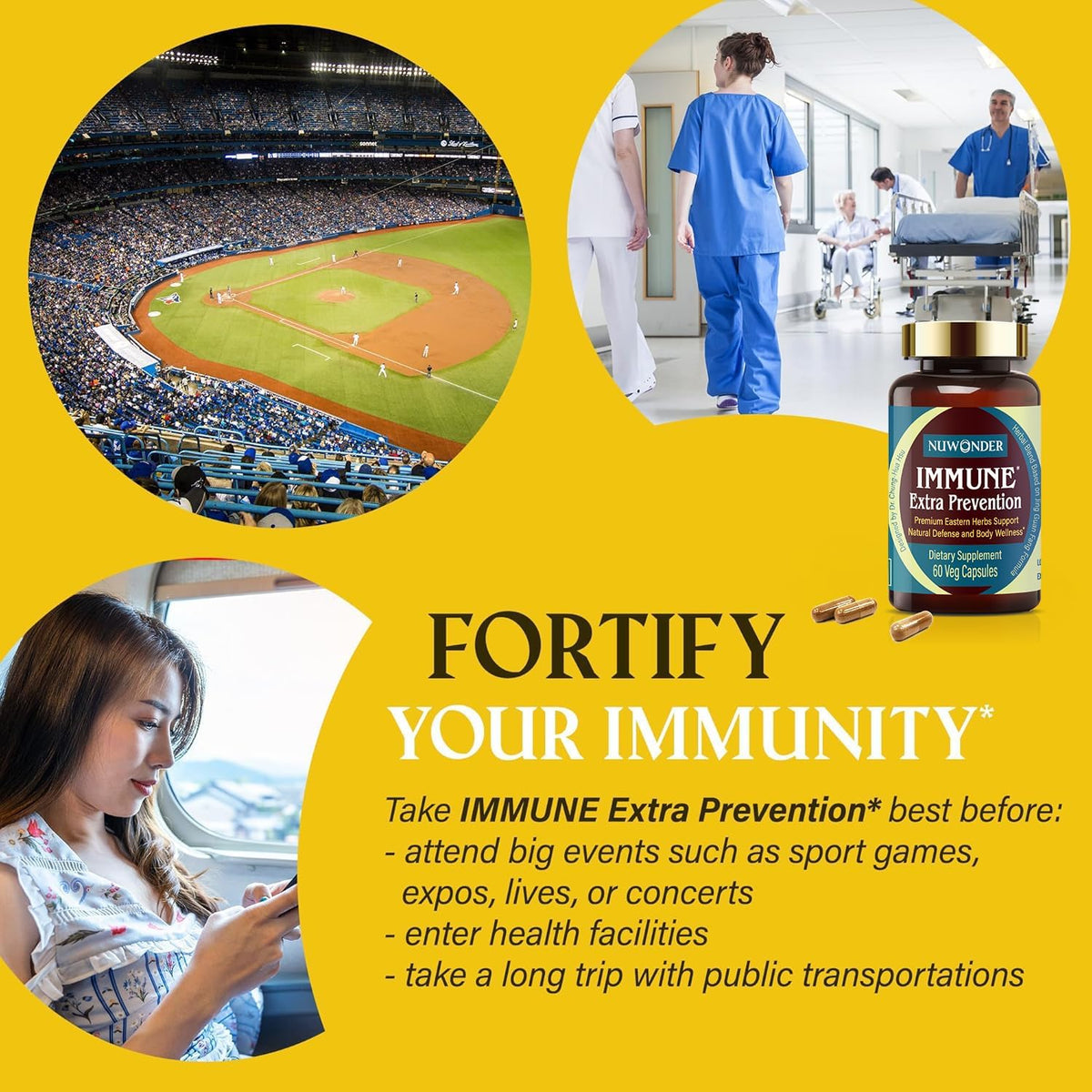 Immune Extra Prevention – Natural Immune Support, Clinically Tested Herbal Formula, 60 Capsules - görsel 5