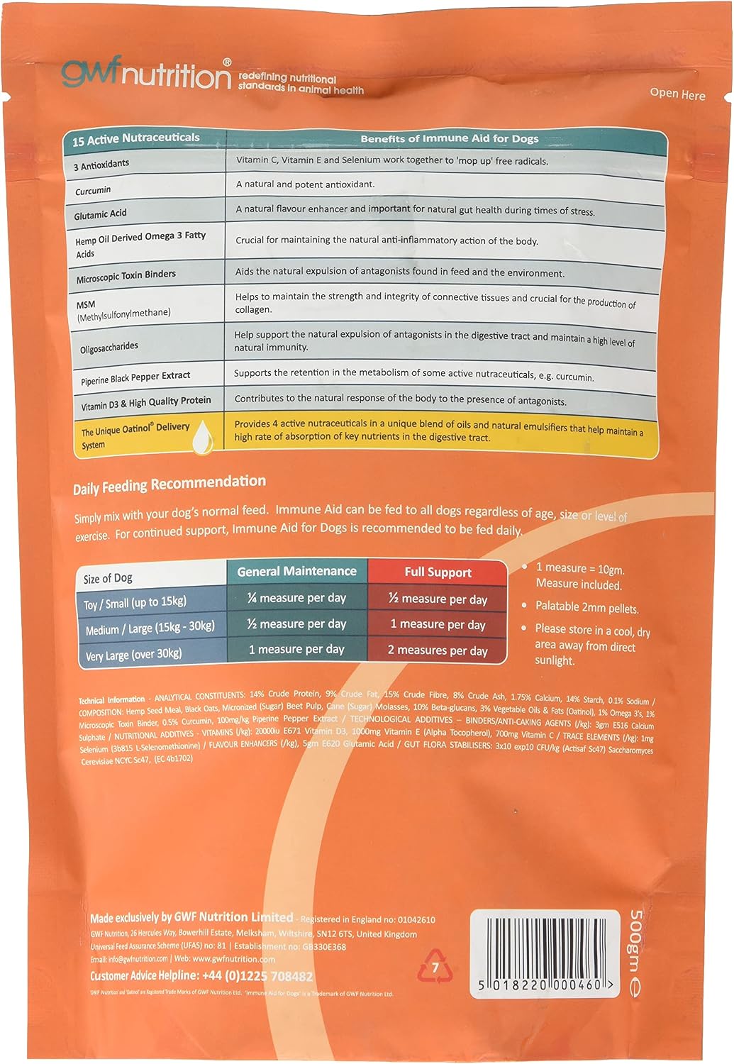 GWF Nutrition Immune Aid Gold for Dogs - görsel 2