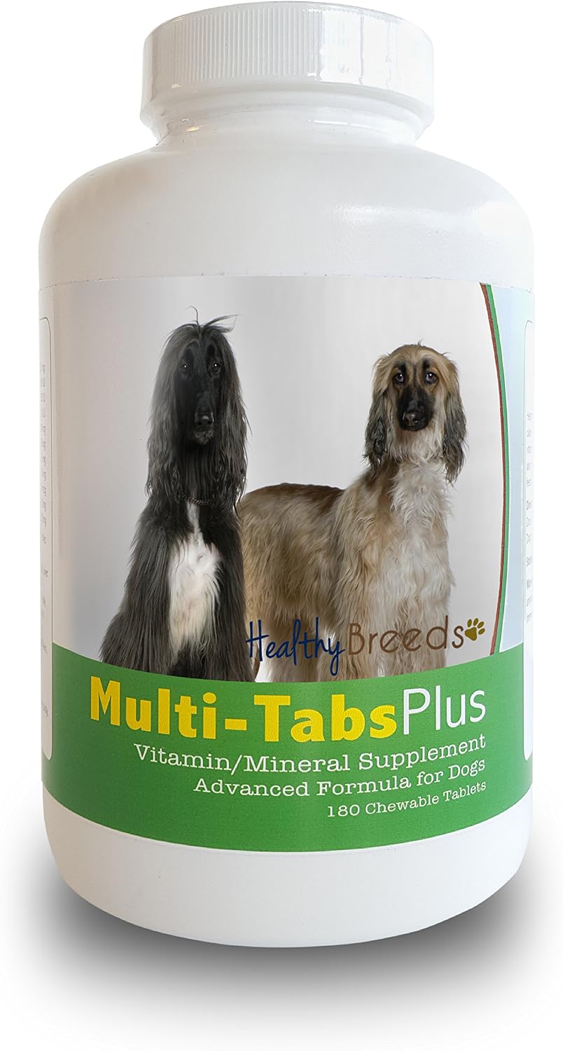 Healthy Breeds Afghan Hound Multi-Tabs Plus Chewable Tablets 180 Count - görsel 1