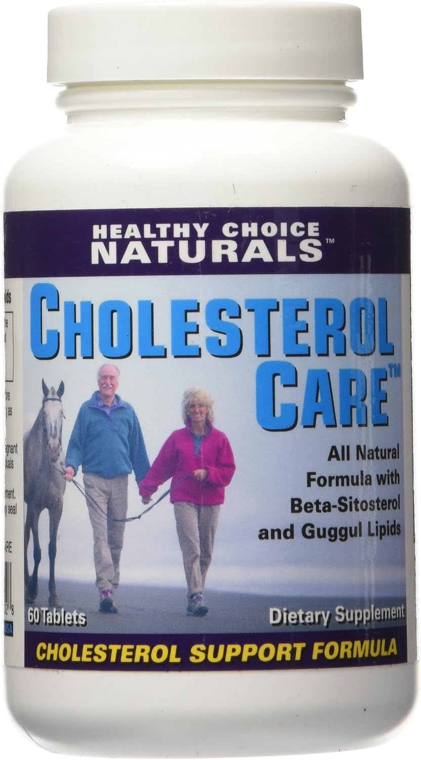 Healthy Choice Naturals Cholesterol Care Supplement – Natural Cholesterol Health Support Formula, 60 Tablets - görsel 1