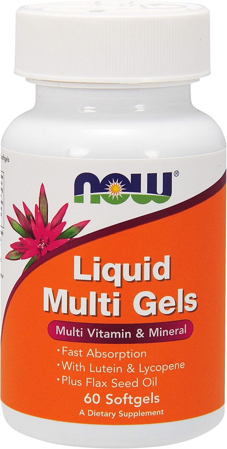 NOW Foods Liquid Multi, 60 Softgels (Pack of 2) - görsel 1