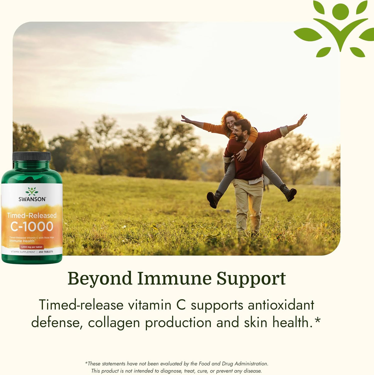 Swanson Timed-Release Vitamin C with Rose Hips – 1000 mg, 250 Tablets - görsel 5