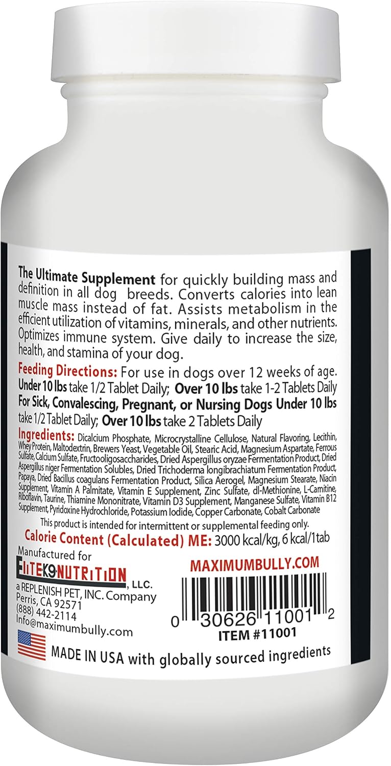 Ultimate Bully – Maximum Performance Dog Supplement, 60 Tablets - görsel 3
